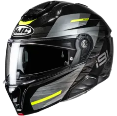 HJC I91 Dusk Svart/Gul Svart / Gul Åpningshjelm