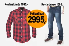 Pakketilbud 2 - Flanellskjorte + Jeans 