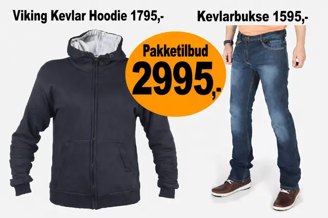 Pakketilbud 1 - Kevlarhoodie + Jeans 