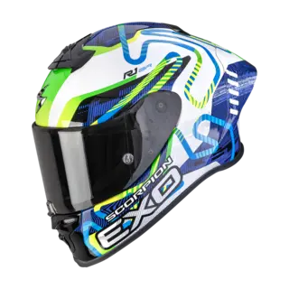 Scorpion EXO-R1 2 AIR Cornering Grønn/Blå
