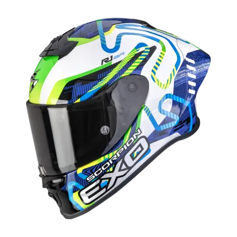 Scorpion EXO-R1 2 AIR Cornering Grønn/Blå