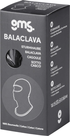 GMS Balaclava cotton Black One Size