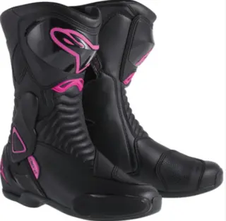 Alpinestars SMX-6 v2 MC-Støvel Svart/Rosa 41