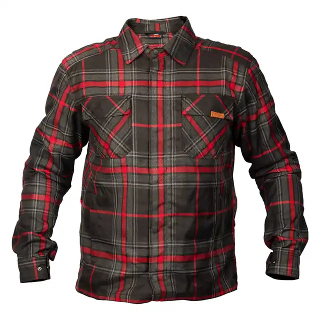 Bullfighter Axe Flanell Skjorte Grå/Rød 