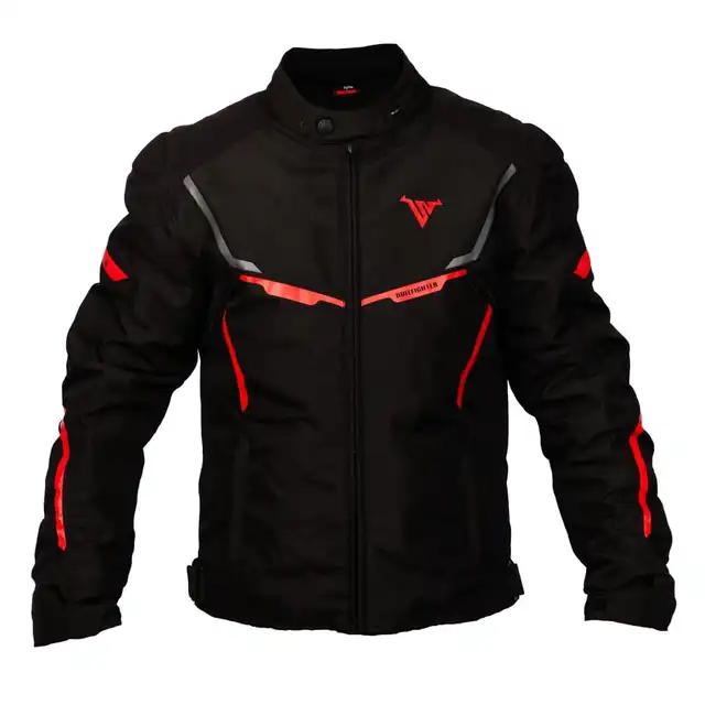 Bullfighter Solo II MC-Jakke Grå/Rød 