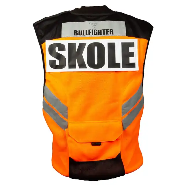 Bullfighter MC-Vest m/Borrelås For Patch Oransje 