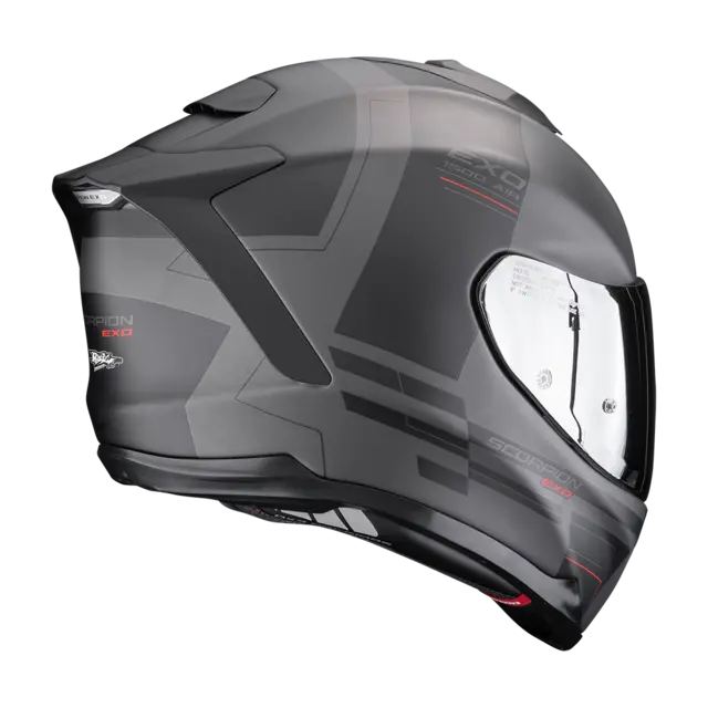 Scorpion EXO-1500 AIR Dual EXO-1500 AIR DUAL Matt Silver-Black-Red 