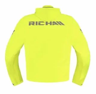 Richa Rain Stretch 2L MC-Hoodie Svart/Gul 