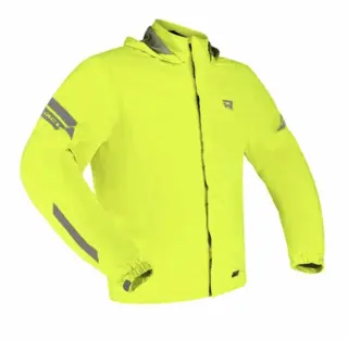 Richa Rain Stretch 2L MC-Hoodie Svart/Gul 