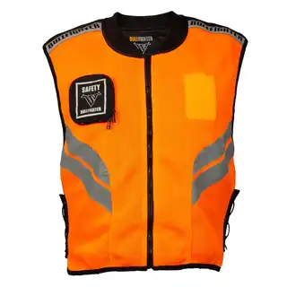 Bullfighter MC-Vest m/Borrelås For Patch Oransje