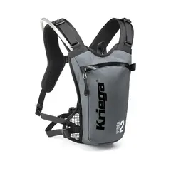 KRIEGA BACKPACK - HYDRO2 - SILVER Knalltøff Kriega sekk ink. 2L Hydrapak