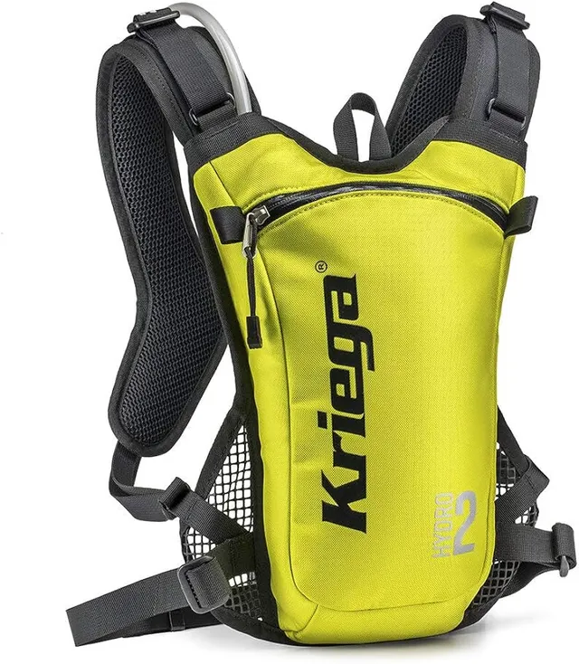 KRIEGA BACKPACK - HYDRO2 - LIME Knalltøff Kriega sekk ink. 2L Hydrapak 