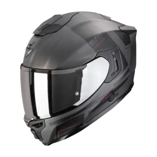 Scorpion EXO-1500 AIR Dual EXO-1500 AIR DUAL Matt Silver-Black-Red