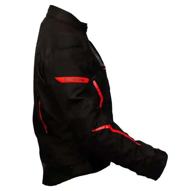 Bullfighter Solo II MC-Jakke Grå/Rød 