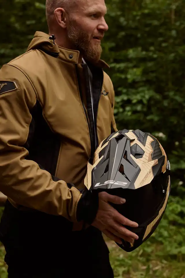 Bullfighter Ghost Softshell MC-Jakke Khaki Brun 