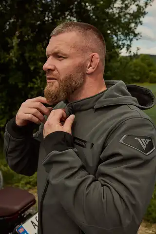 Bullfighter Ghost Softshell MC-Jakke Mørkegrå