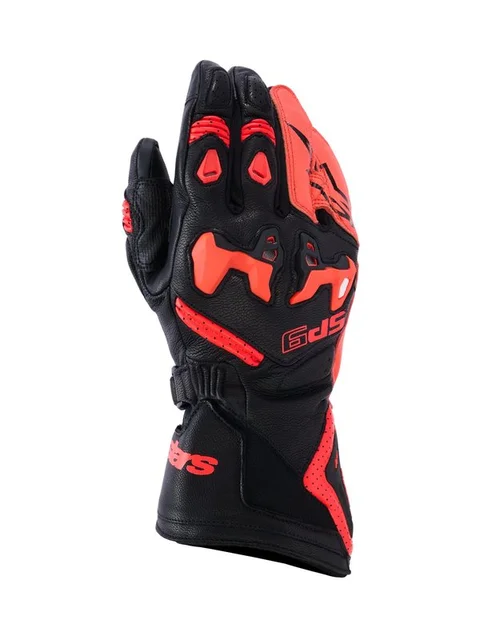 Alpinestars Hanske SP-9 Svart/Rød Fluo Sportslige MC-Hansker 