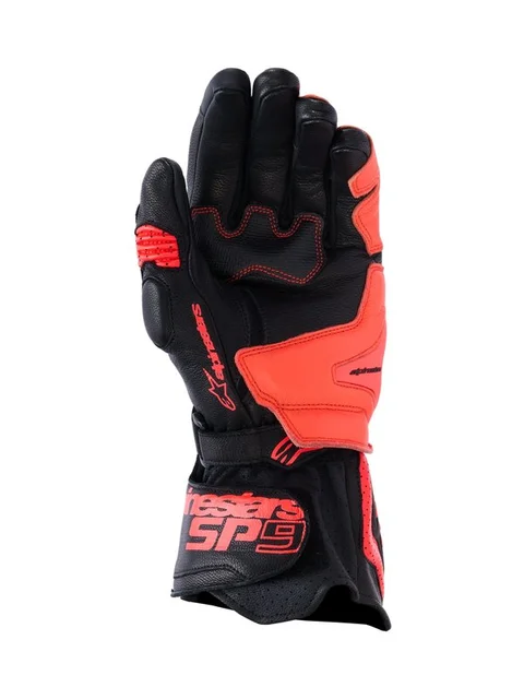 Alpinestars Hanske SP-9 Svart/Rød Fluo Sportslige MC-Hansker 