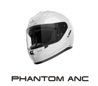 Sena Phantom ANC Anti Noice Canceling Hvit Hjelm med Intercom og ANC! 
