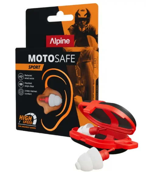 Alpine MotoSafe Sport Ørepropper Ørepropper Perfekt til MC 