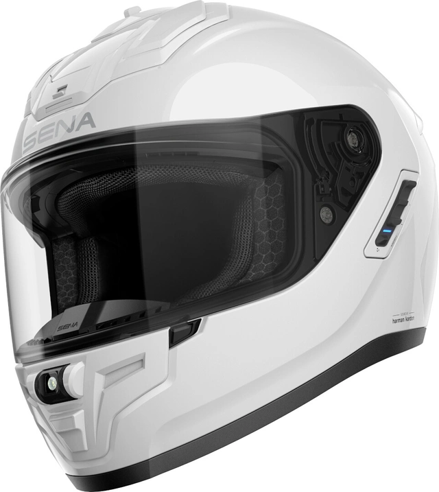 Sena Phantom Helhjelm Hvit Hjelm med Intercom! 