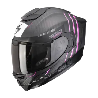Scorpion EXO-1500 CARBON AIR EXO-1500 CARBON AIR ZITY Matt Black-Pink