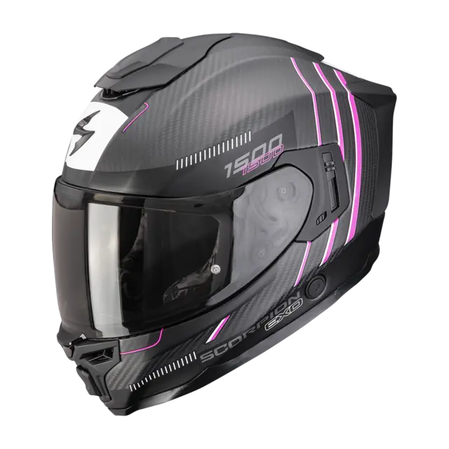 Scorpion EXO-1500 CARBON AIR EXO-1500 CARBON AIR ZITY Matt Black-Pink 