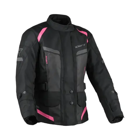 Difi Horizon MC-Jakke Dame Svart/Rosa