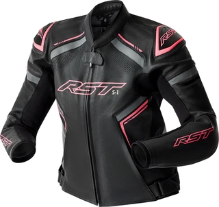 RST S1 D3O Skinn Dame Jakke - Svart/Rosa