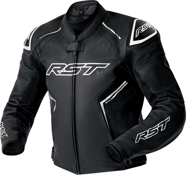 RST S1 D3O Skinn Jakke - Svart/Hvit 