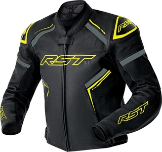 RST S1 D3O Skinn Jakke - Svart/Neon Gul