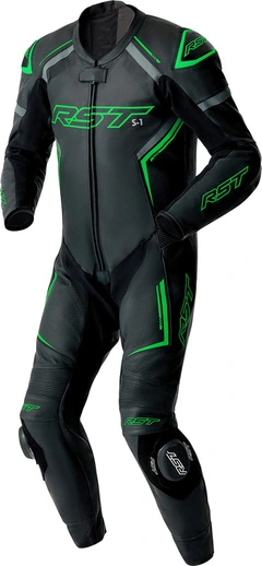 RST S1 D3O Skinn Dress - Svart/Flo Grønn