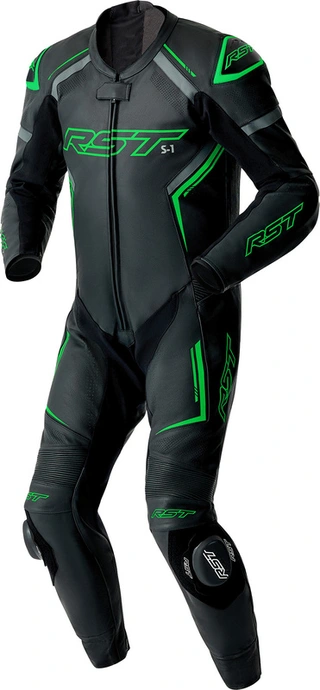 RST S1 D3O Skinn Dress - Svart/Flo Grønn 