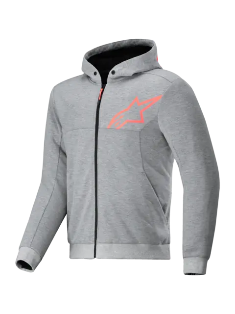 Alpinestars Chrome V2 MC-Hoodie Grå/Oransje