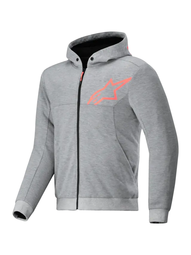 Alpinestars Chrome Air V2 MC-Hoodie Grå/Oransje 