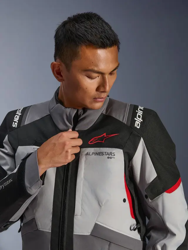 Alpinestars Andes v4 Drystar Grå/Rød Ny, topp adventurejakke fra Alpinestars 