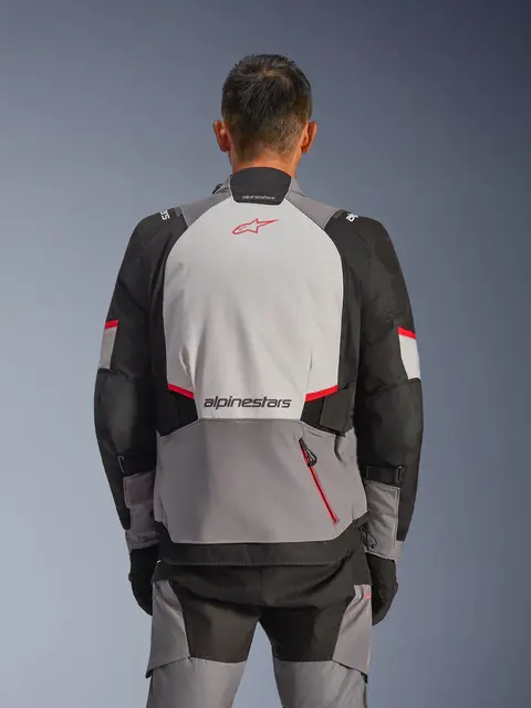 Alpinestars Andes v4 Drystar MC-Jakke Grå/Rød