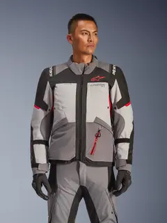 Alpinestars Andes v4 Drystar Grå/Rød Ny, topp adventurejakke fra Alpinestars