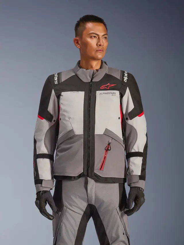 Alpinestars Andes v4 Drystar Grå/Rød Ny, topp adventurejakke fra Alpinestars 