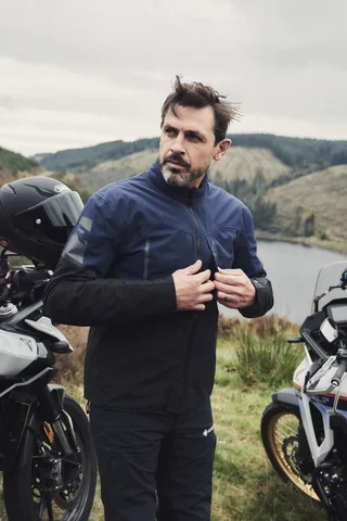Richa Orion Gore-Tex MC-Jakke Svart/Blå