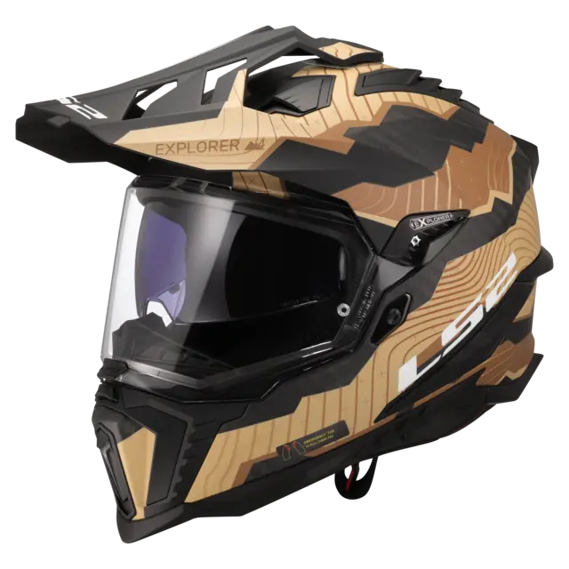 LS2 MX701 Explorer Trick Carbon Brun/Sand 