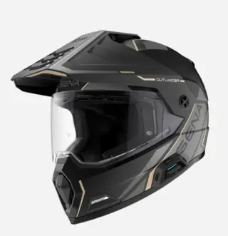 Sena Outlander Adventure MC-Hjelm Svart Matt