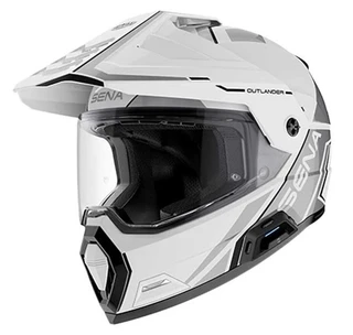 Sena Outlander Adventure MC-Hjelm Hvit