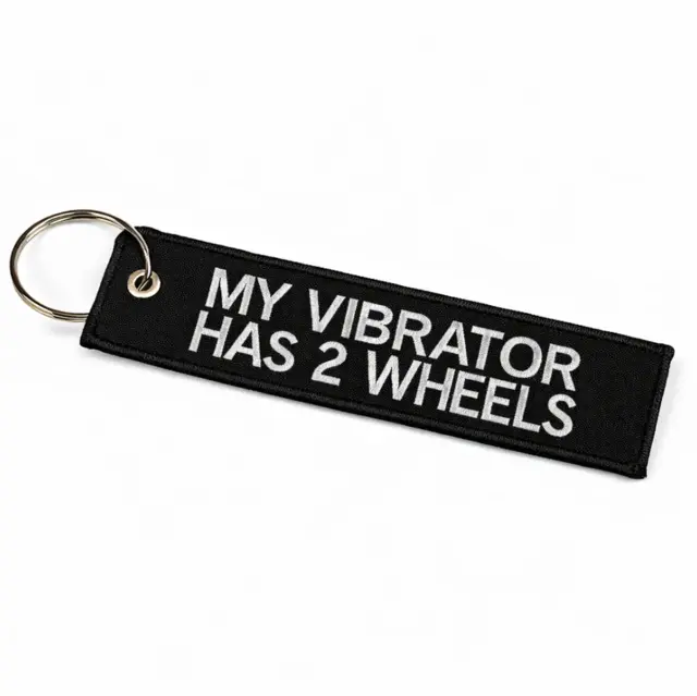 Nøkkelring My Vibrator Has 2 Wheels 