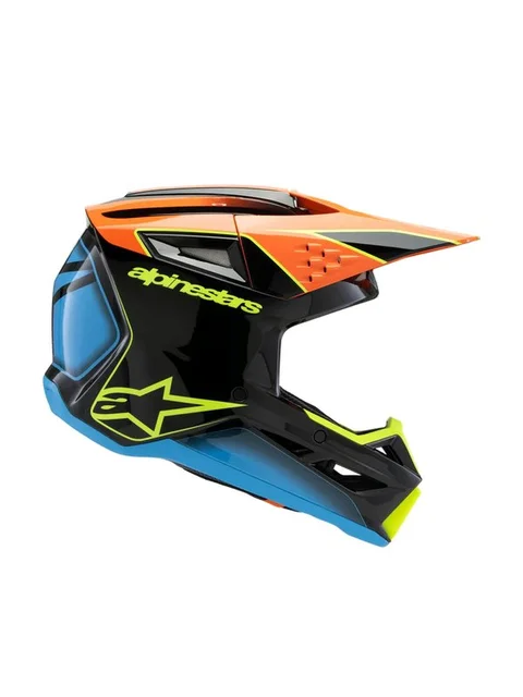 Alpinestars Hjelm SM3 Youth Fray Svart/Orange/Gul Fluo 