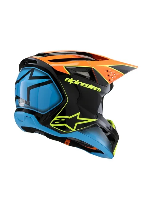 Alpinestars Hjelm SM3 Youth Fray Svart/Orange/Gul Fluo 