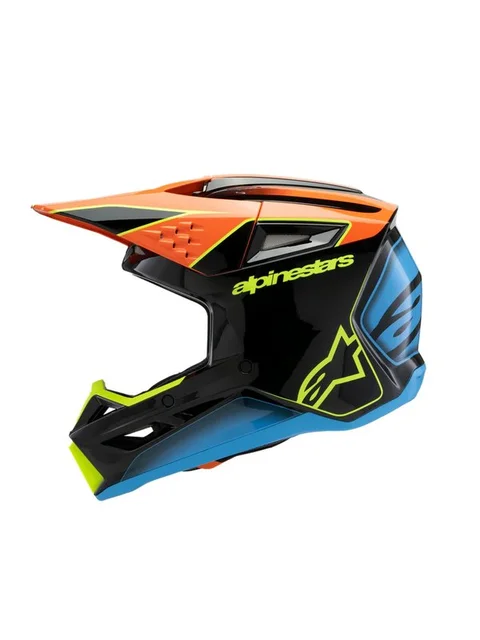 Alpinestars Hjelm SM3 Youth Fray Svart/Orange/Gul Fluo 