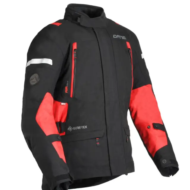 Dane Valby GTX MC-Jakke Svart/Rød 