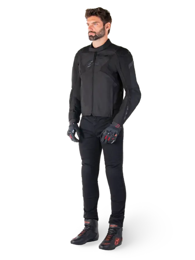 Alpinestars T-Jaws V4 MC-Jakke WP Svart 
