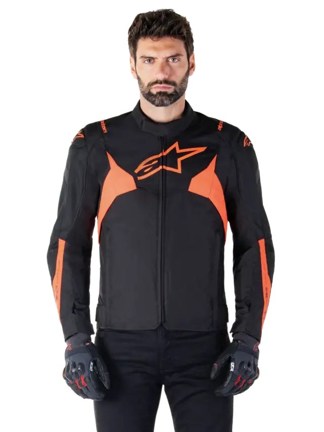 Alpinestars T-Jaws V4 MC-Jakke WP Svart/Rød 